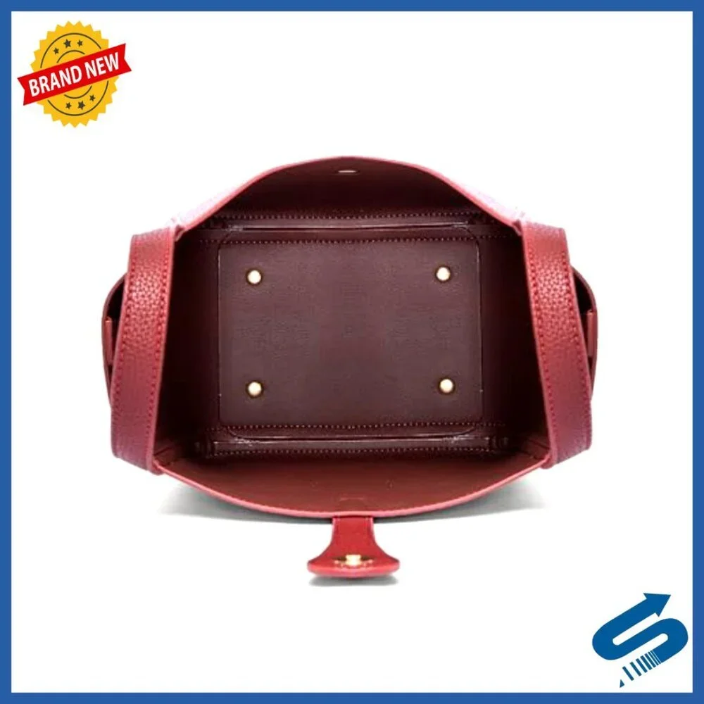 Square Top Handle Bucket Bag with Crossbody Strap for Work & Commute